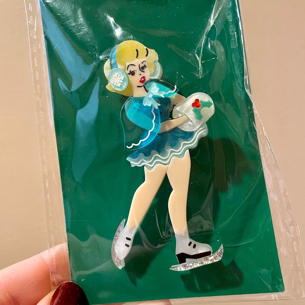 Sugar and Ice Holiday Belle Brooch by Lipstick & Chrome